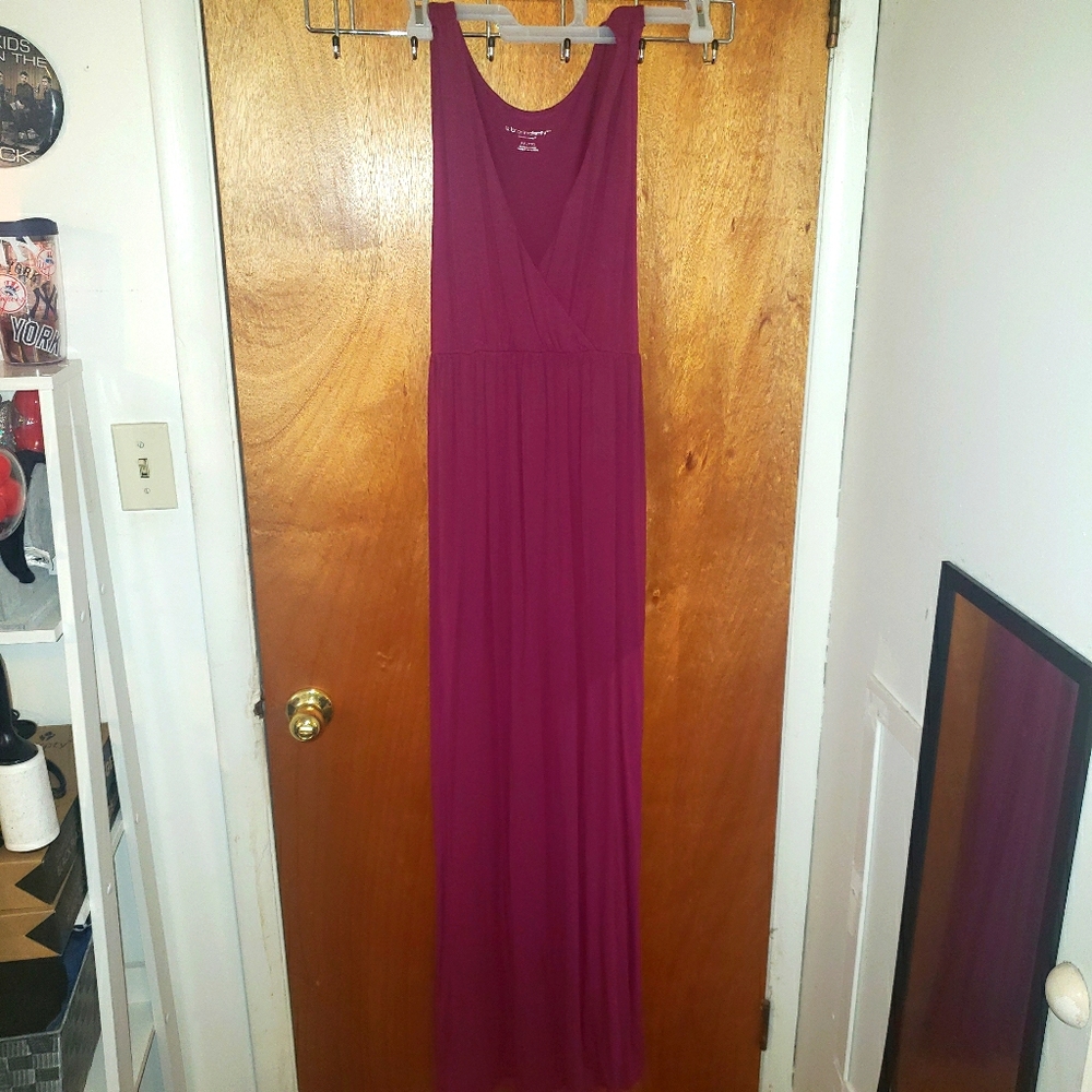 Women's Plus Size Maternity Sleeveless Long Dress